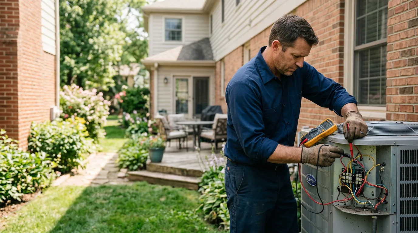 HVAC technician working near Jersey City, NJ